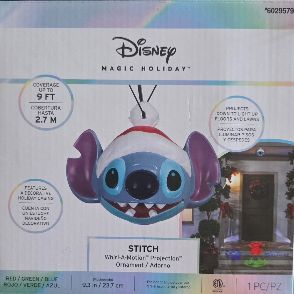 Disney Magic Holiday Stitch Projection Ornament